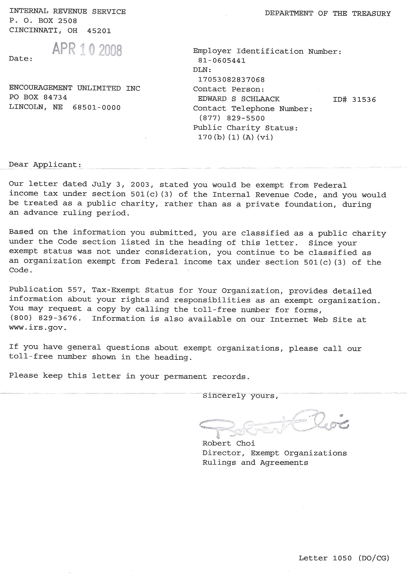 501C3 DOCUMENT